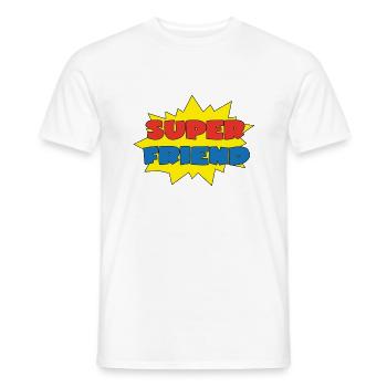 Super friend - T-shirt homme - blanc - Devant - AI Model Male 178 dark (178cm)