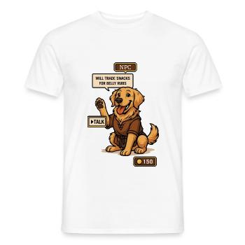 Goodest NPC – lustige RPG ILLUSTRATION - Männer T-Shirt - Weiß - Vorne - AI Model Male 178 dark (178cm)