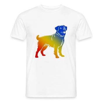Corgi Hund Bunt - Männer T-Shirt - Weiß - Vorne - AI Model Male 178 dark (178cm)