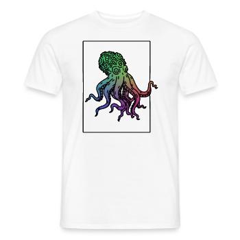 Krake - Männer T-Shirt - Weiß - Vorne - AI Model Male 178 dark (178cm)