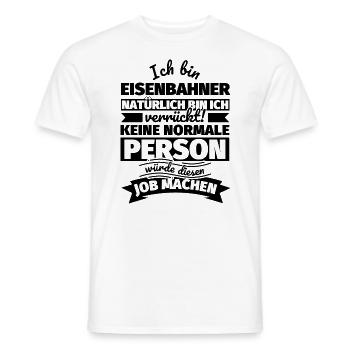 Eisenbahner Geschenke - Männer T-Shirt - Weiß - Vorne - AI Model Male 178 dark (178cm)