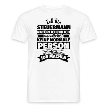 Steuermann Geschenke - Männer T-Shirt - Weiß - Vorne - AI Model Male 178 dark (178cm)