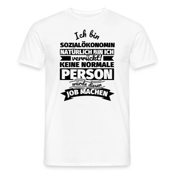 Sozialökonomin Geschenke - Männer T-Shirt - Weiß - Vorne - AI Model Male 178 dark (178cm)