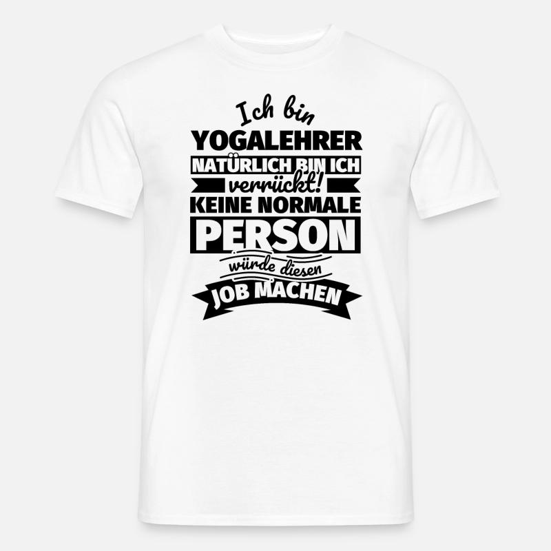 Yogalehrer Geschenke - Männer T-Shirt - Weiß