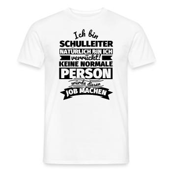 Schulleiter Geschenke - Männer T-Shirt - Weiß - Vorne - AI Model Male 178 dark (178cm)