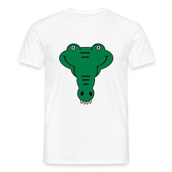 Alligator - Männer T-Shirt - Weiß - Vorne - AI Model Male 178 dark (178cm)