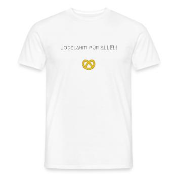 Jodelahiti for All! - Men's T-Shirt - white - Front - AI Model Male 178 dark (178cm)