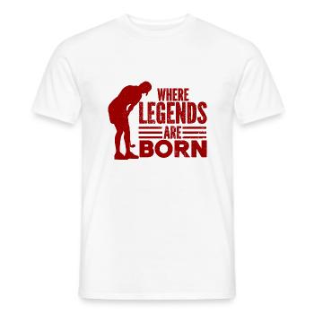 Golf - Golfclub Goldspieler Birdie Elite Luxus - Männer T-Shirt - Weiß - Vorne - AI Model Male 178 dark (178cm)