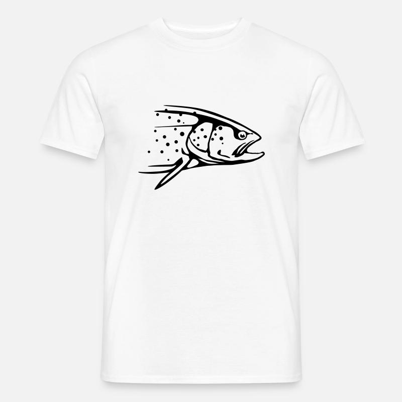 Trout - Men’s T-shirt - white
