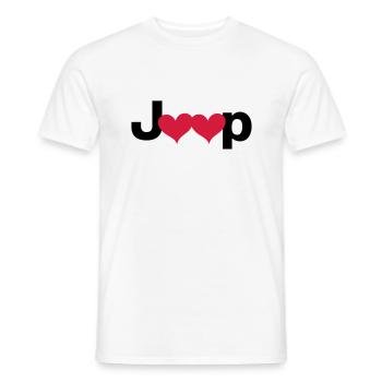 Jeep Love - Männer T-Shirt - Weiß - Vorne - AI Model Male 178 dark (178cm)