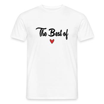 HAPPY FATHER'S DAY. DAD. FATHER'S DAY. FATHER - Men's T-Shirt - white - Front - AI Model Male 178 dark (178cm)