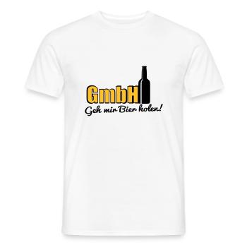 geh mir bier holen, handwerker, lustig, handwerker - Männer T-Shirt - Weiß - Vorne - AI Model Male 178 dark (178cm)