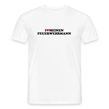 Feuerwehrmann - Männer T-Shirt - Weiß - Vorne - AI Model Male 178 dark (178cm)