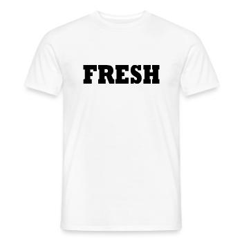 Fresh - Männer T-Shirt - Weiß - Vorne - AI Model Male 178 dark (178cm)