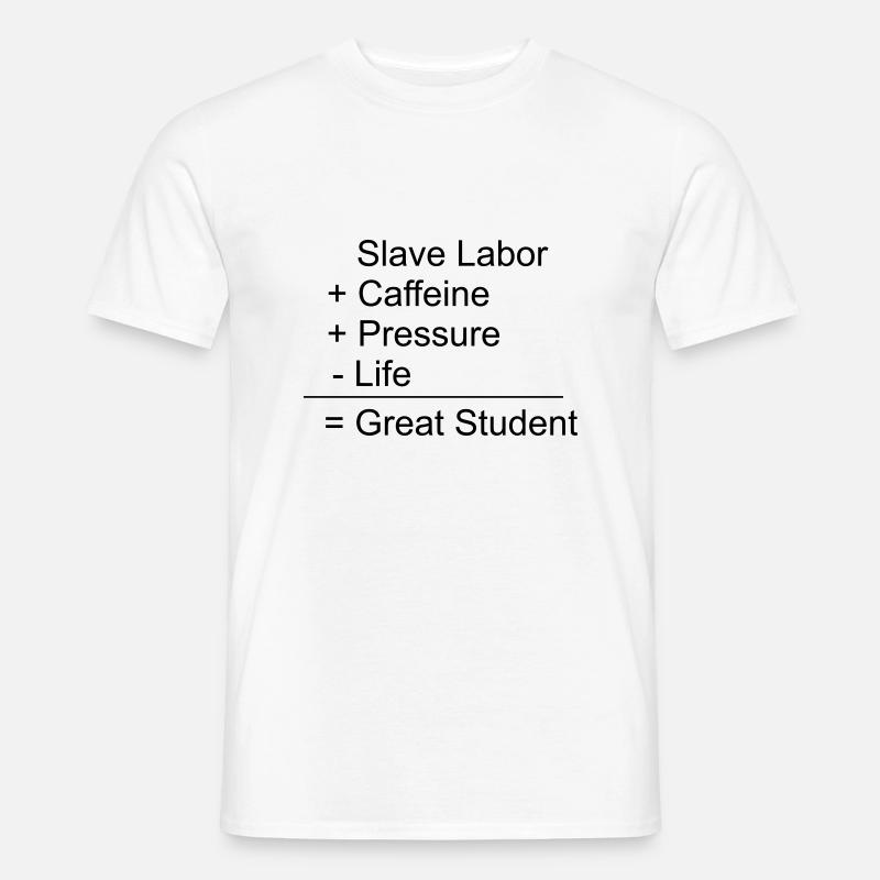 Great Student - Männer T-Shirt - Weiß