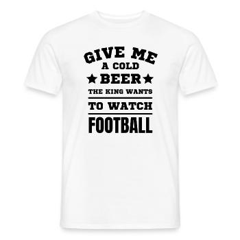 Fußball lustiger Spruch - Männer T-Shirt - Weiß - Vorne - AI Model Male 178 dark (178cm)