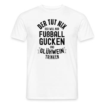 Fußball Fussball lustiger Spruch Deutschland - Männer T-Shirt - Weiß - Vorne - AI Model Male 178 dark (178cm)