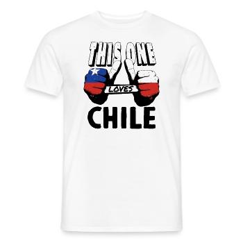 Chile Flag South America Chilean Flag Vintage - Men's T-Shirt - white - Front - AI Model Male 178 dark (178cm)