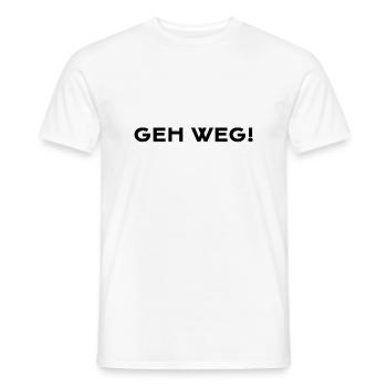 Du Bist Kein Bier! Geh Weg! - Männer T-Shirt - Weiß - Vorne - AI Model Male 178 dark (178cm)