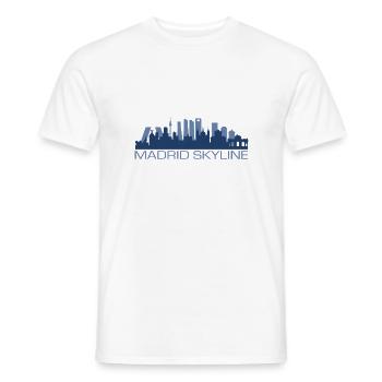 MADRIDSKYLINE - T-shirt homme - blanc - Devant - AI Model Male 178 dark (178cm)