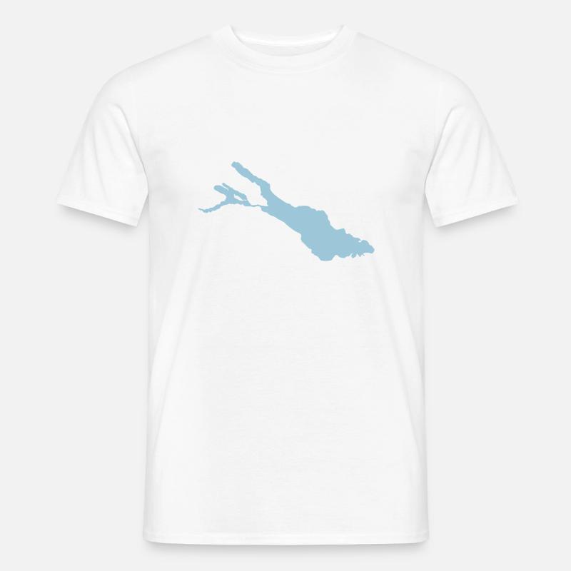 Bodensee - Männer T-Shirt - Weiß