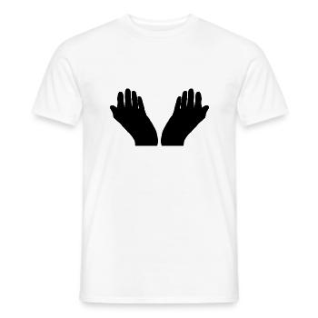 god god church church bible bible wedding wedding sign - Men's T-Shirt - white - Front - AI Model Male 178 dark (178cm)