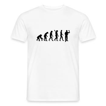 Evolution Darts - Männer T-Shirt - Weiß - Vorne - AI Model Male 178 dark (178cm)