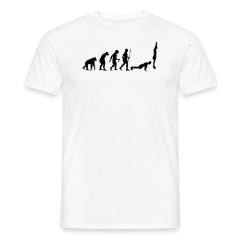Evolution Burpee - T-shirt homme - blanc - Devant - AI Model Male 178 dark (178cm)