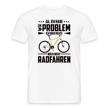 Ich war heute noch nicht Radfahren Geschenkidee - Männer T-Shirt - Weiß - Vorne - AI Model Male 178 dark (178cm)