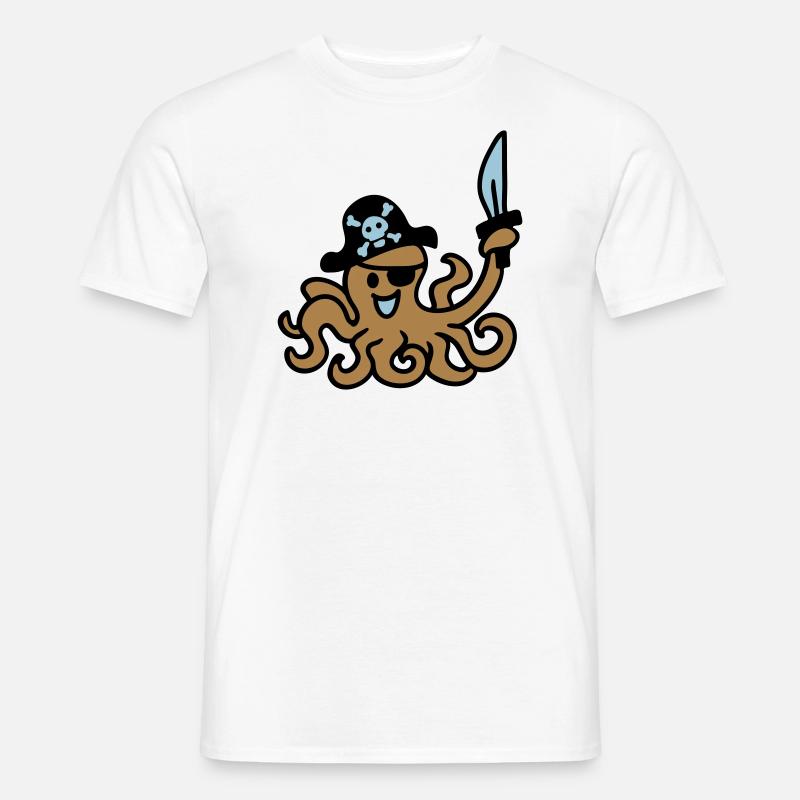 Pirat Otkopus 3 - Männer T-Shirt - Weiß