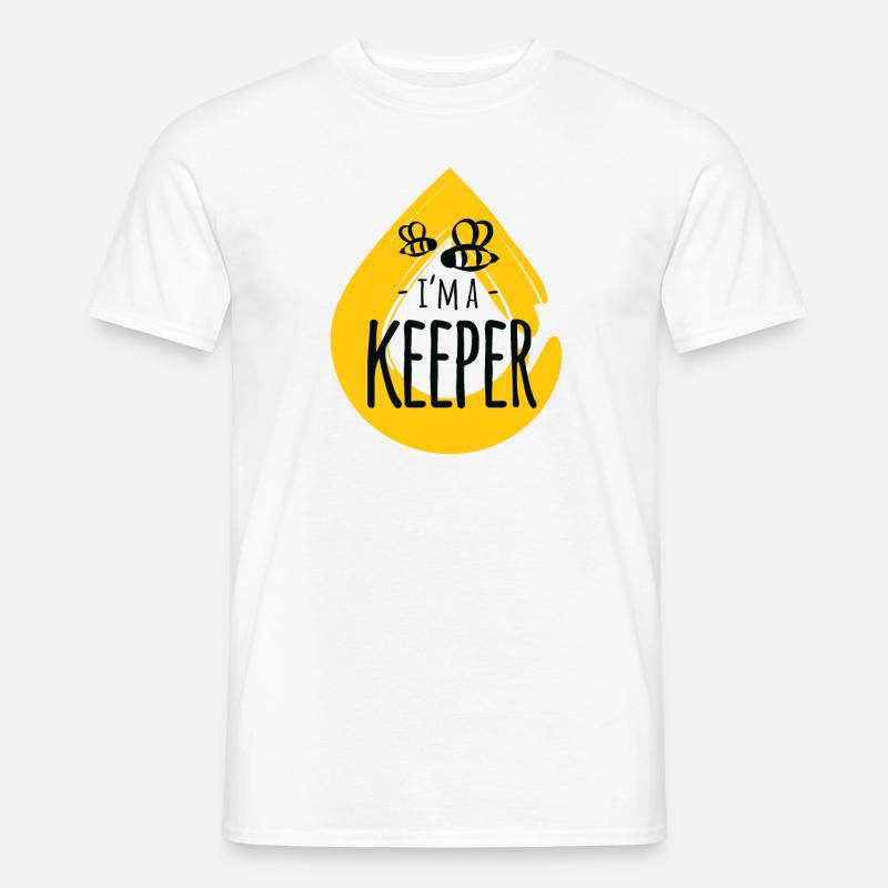 I'm a Keeper honey animal insect beekeeper - Männer T-Shirt - Weiß
