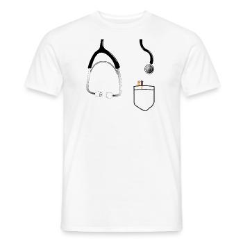 Doctor veterinarian - Men's T-Shirt - white - Front - AI Model Male 178 dark (178cm)