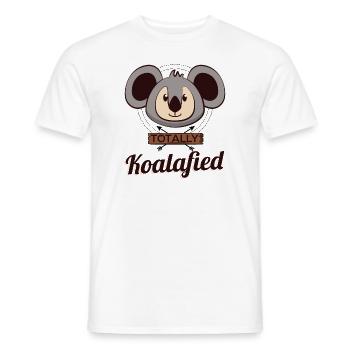 Totally Koalafied Funny Koala Bear Funny Meme - Männer T-Shirt - Weiß - Vorne - AI Model Male 178 dark (178cm)