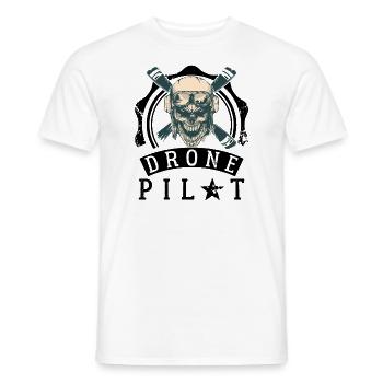 Drone pilot - Men's T-Shirt - white - Front - AI Model Male 178 dark (178cm)