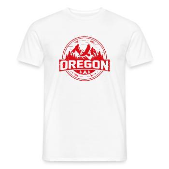 Camping Traveler Adventure Outdoor Survivalist - Men's T-Shirt - white - Front - AI Model Male 178 dark (178cm)