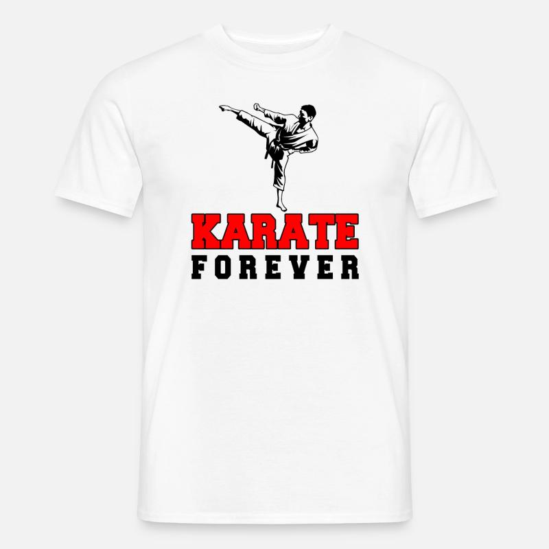 Karate Forever - Männer T-Shirt - Weiß