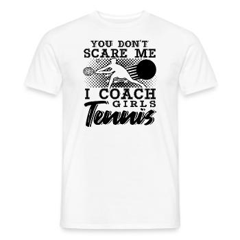 Tennis Coach Gift - Männer T-Shirt - Weiß - Vorne - AI Model Male 178 dark (178cm)