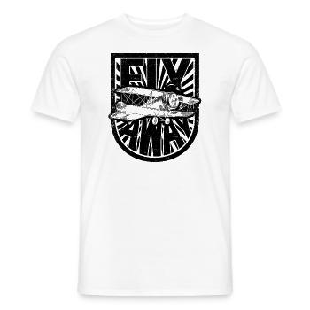 Airplane Aircraft Aviator Commercial Private Pilot - Men's T-Shirt - white - Front - AI Model Male 178 dark (178cm)