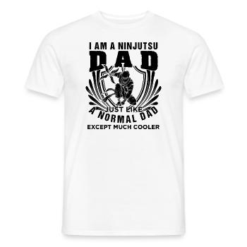 Cool Ninjutsu Dad Ninja Coach Gift - Men's T-Shirt - white - Front - AI Model Male 178 dark (178cm)
