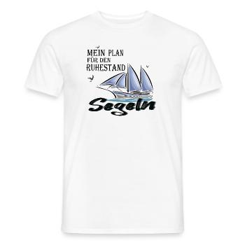 Segeln Spruch Rentner Ruhestand 65.Geburtstag gift - Männer T-Shirt - Weiß - Vorne - AI Model Male 178 dark (178cm)