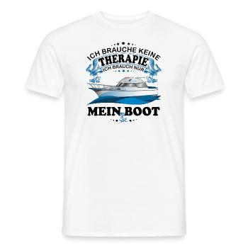 Boot lustiger Spruch Geschenkidee - Männer T-Shirt - Weiß - Vorne - AI Model Male 178 dark (178cm)