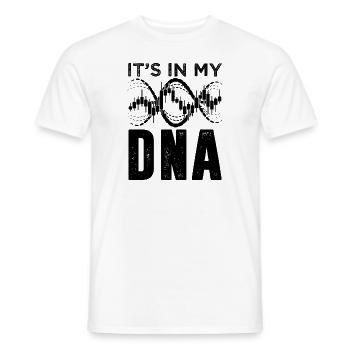 It's In My DNA Stock Forex Commodity Trader - Men's T-Shirt - white - Front - AI Model Male 178 dark (178cm)