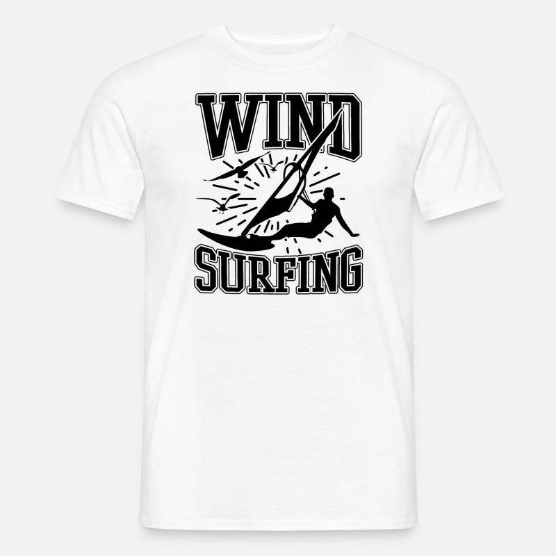 Windsurfing Windsurfer - Männer T-Shirt - Weiß