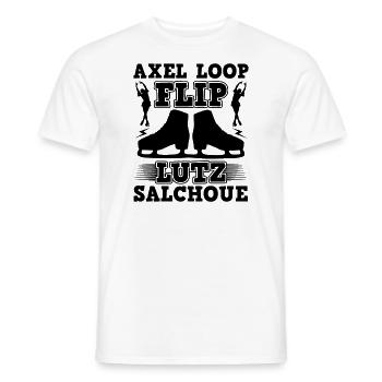 Funny Ice Figure Skating Jumps Fan Lover - Männer T-Shirt - Weiß - Vorne - AI Model Male 178 dark (178cm)