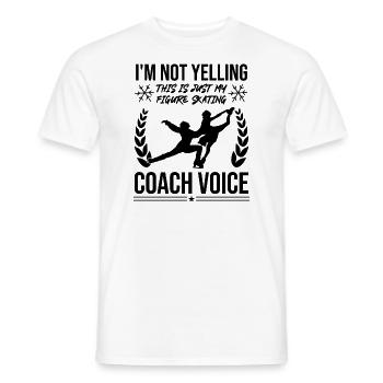 Figure Skating Coach Voice - Männer T-Shirt - Weiß - Vorne - AI Model Male 178 dark (178cm)