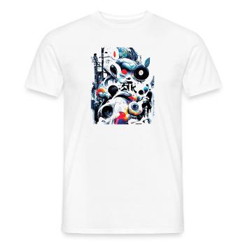 Artificial Mind 1 - Men's T-Shirt - white - Front - AI Model Male 178 dark (178cm)