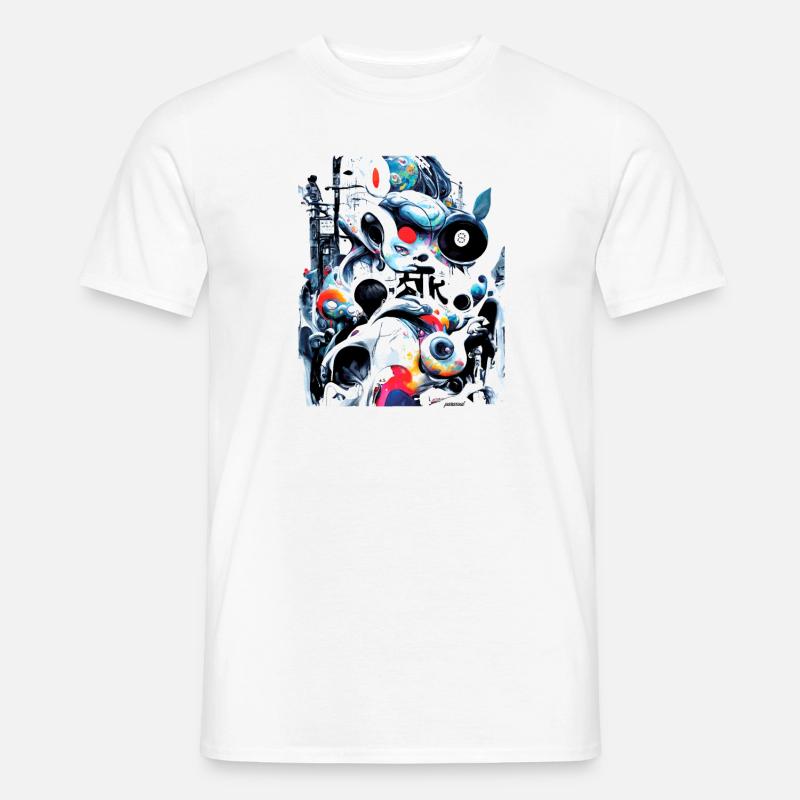 Artificial Mind 1 - Männer T-Shirt - Weiß