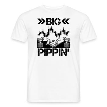 Big Pippin' Funny Forex Trader Memes Quote - Men's T-Shirt - white - Front - AI Model Male 178 dark (178cm)