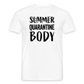 Quarantine Body - Men's T-Shirt - white - Front - AI Model Male 178 dark (178cm)