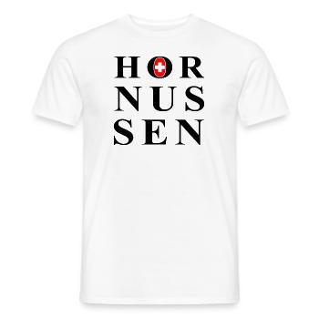 Hornussen Schweiz - Männer T-Shirt - Weiß - Vorne - AI Model Male 178 dark (178cm)
